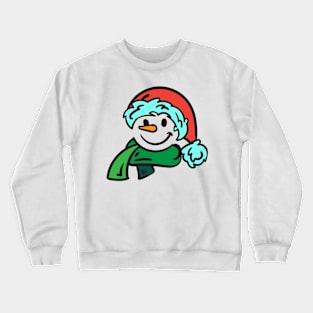 Snowman Face Crewneck Sweatshirt